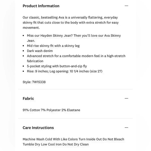 Lucky Brand Mid Rise Skinny Ava Jeans - Size 4/27 - Picture 8 of 8